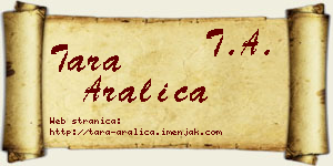 Tara Aralica vizit kartica